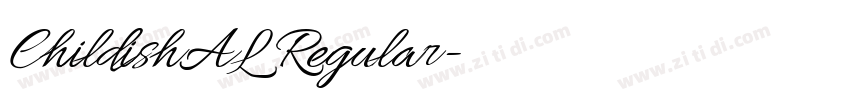 ChildishAL Regular字体转换